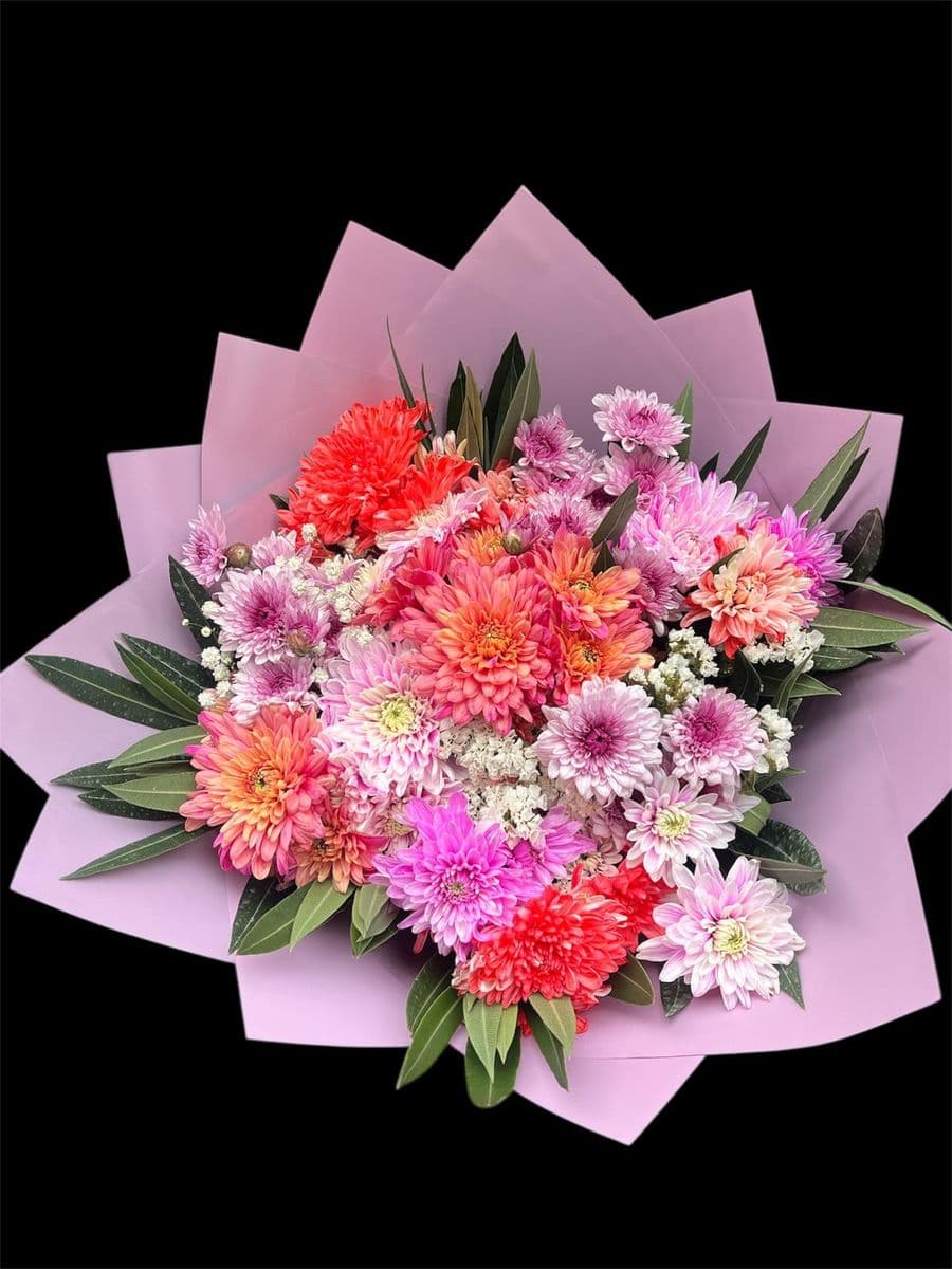 Lila Kasımpatı Buketi