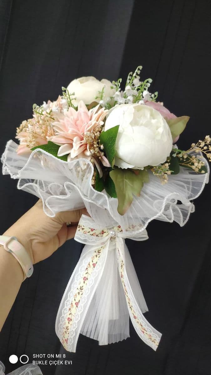 2 Renkli Tüllü Şakayık Model - Küçük Görsel 3