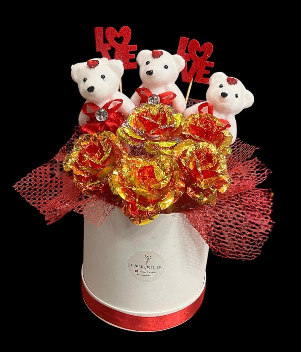 Kutuda Ayıcıklı Sonsuzluk Gülleri