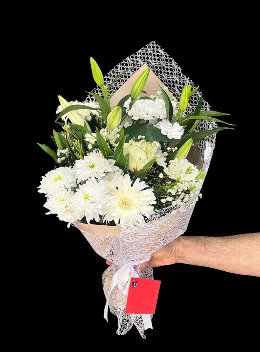 Beyaz Lilyumlu Zerafet