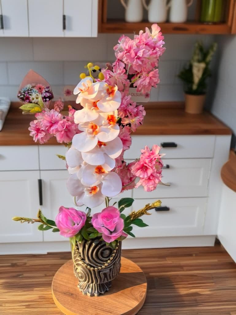 Dekor Saksıda Yapay Orkide Aranjman - Görsel 1