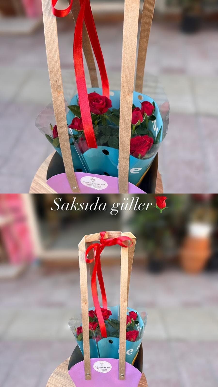 Çantada Saksılı Güller - Görsel 1
