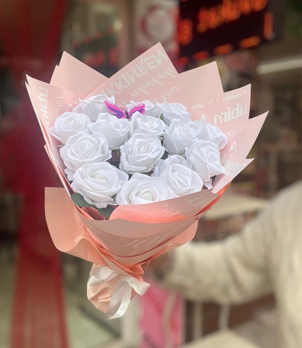 Yapay Beyaz Gül Zerafeti - Küçük Görsel 2