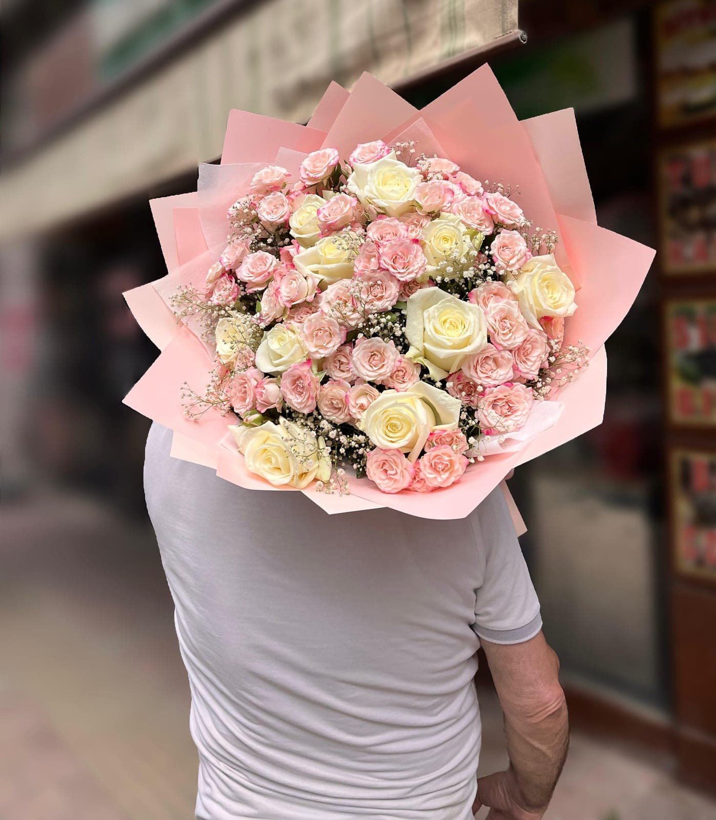 Pembe Jelatinde Çardak Gül Ve Çikolata Seti - Küçük Görsel 3