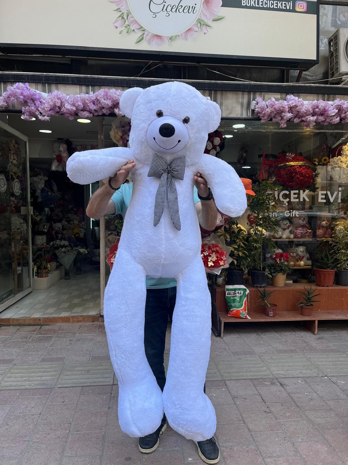 Jumbo Boy Beyaz Ayıcık - Görsel 1