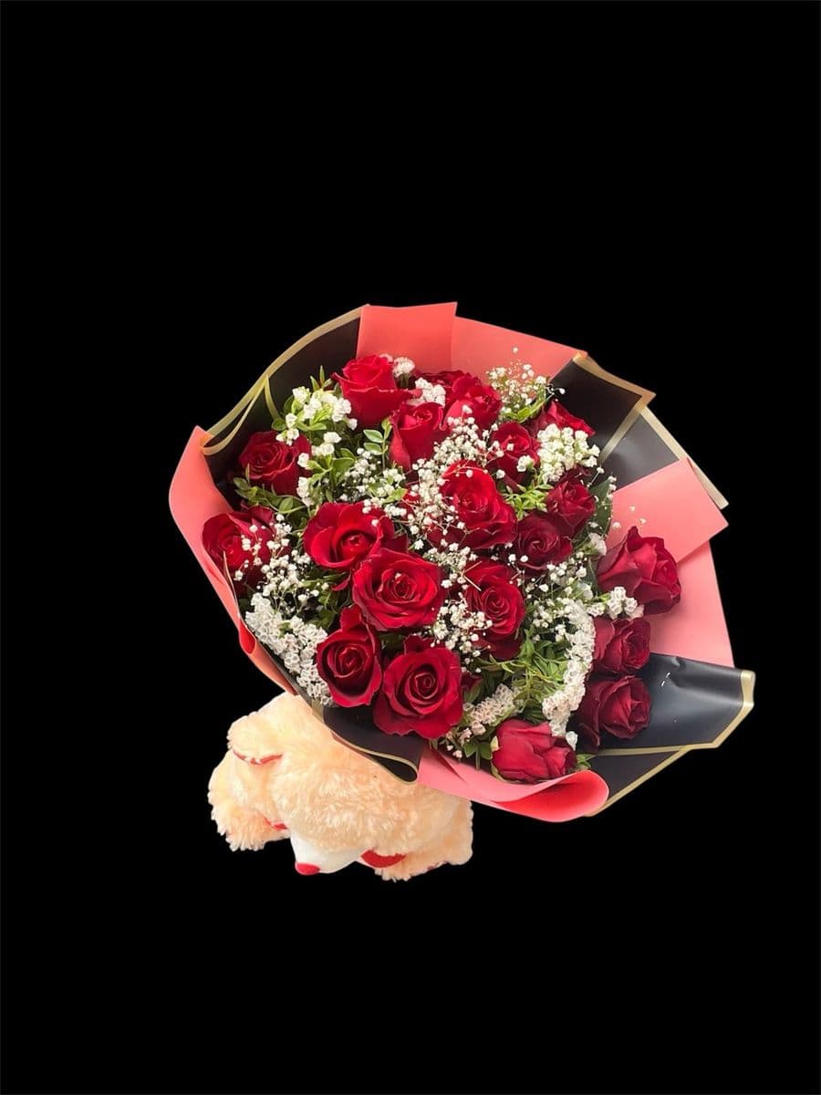 21 Gül Ve Sevimli Ayıcık - Küçük Görsel 2