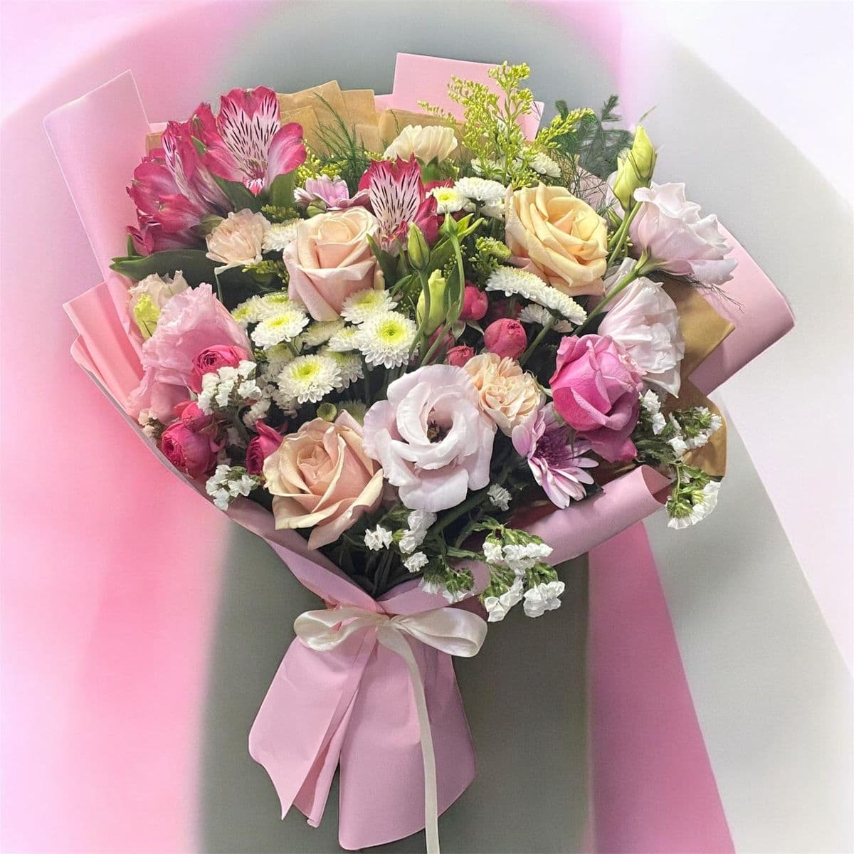 Pembe Düşler Buketi - Küçük Görsel 3