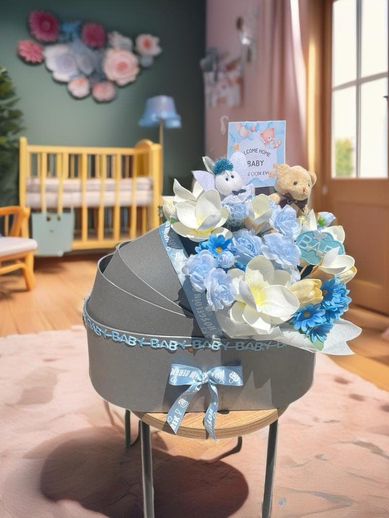 Pusette Erkek Hoşgeldin Bebek  - Küçük Görsel 3