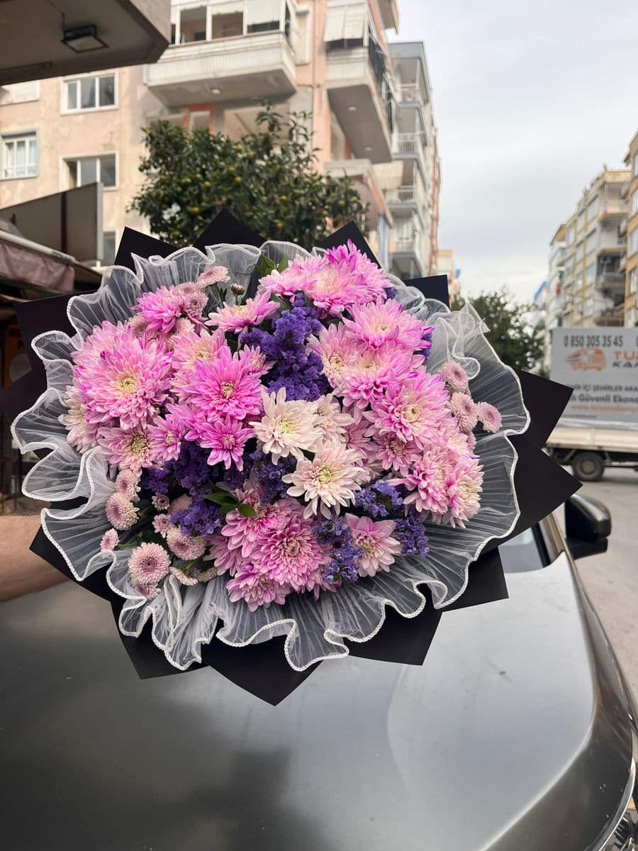 Büyük Kasımpatı Buketi - Küçük Görsel 3