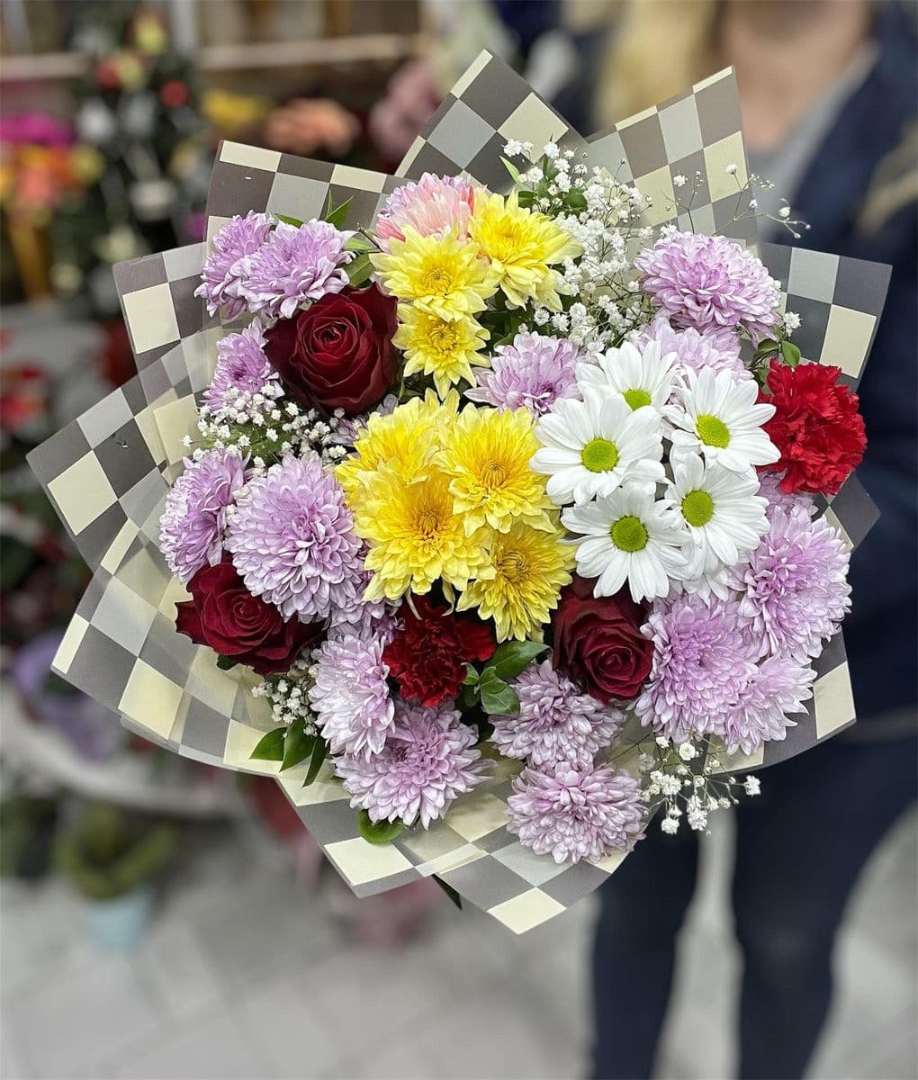 Büyük Kasımpatı ve Papatya Buketi