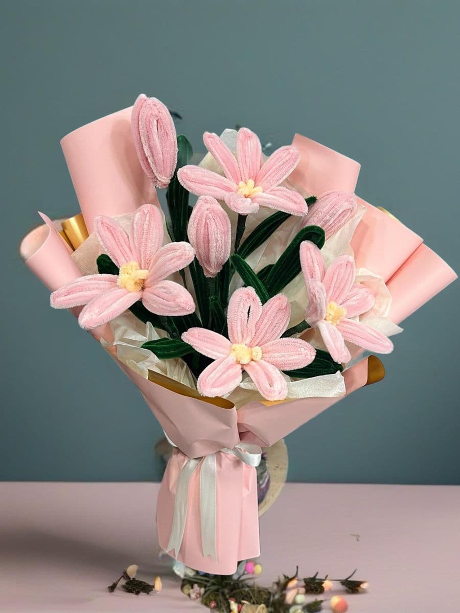 Şönil Lilyum Buketi - Görsel 1