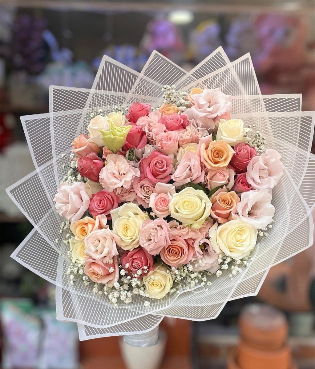 31 Renkli Gül Buketi - Küçük Görsel 2