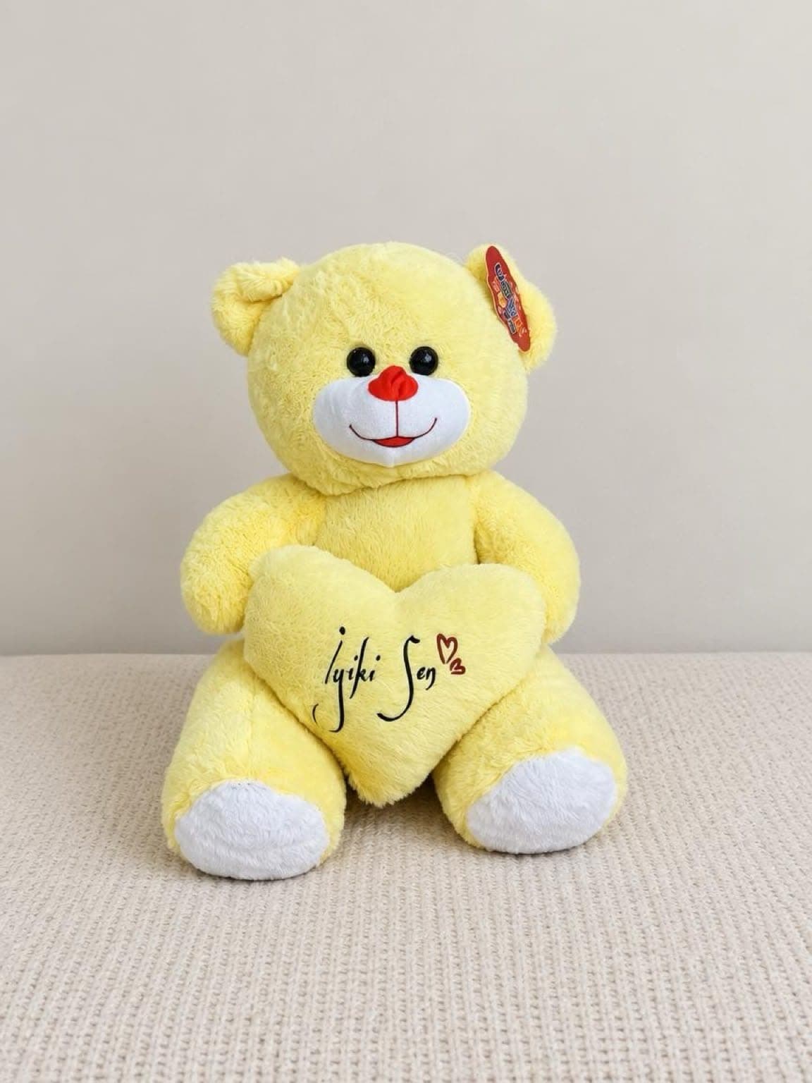50 cm Sevimli Sarı Ayıcık - Küçük Görsel 2