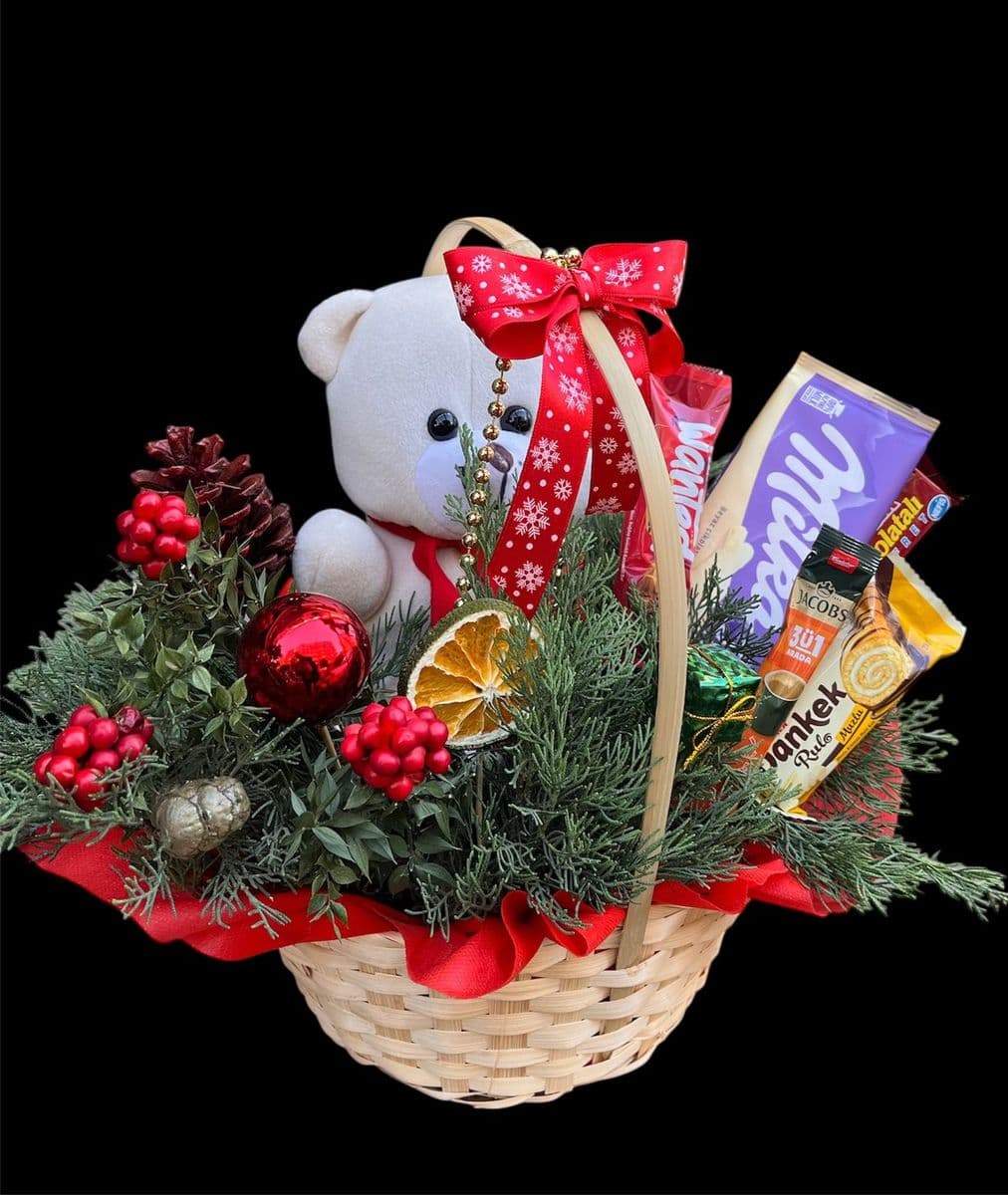 Hasır Sepette Kokinalı Aranjman - Görsel 1