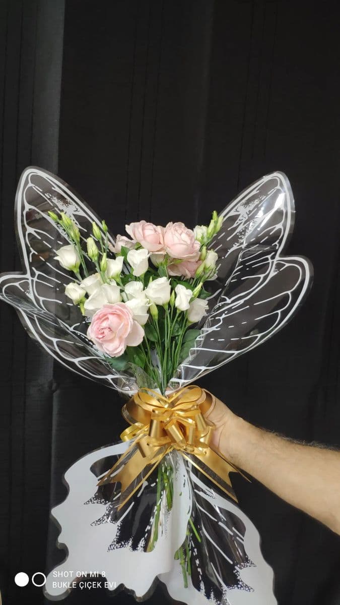 Şeffaf Kelebek Buket