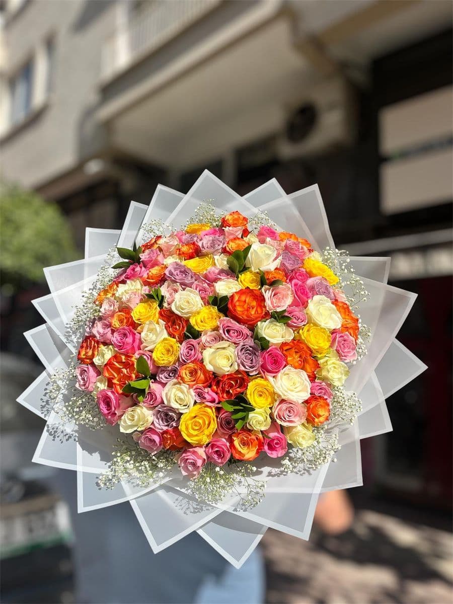 101 Renkli Gül - Küçük Görsel 2