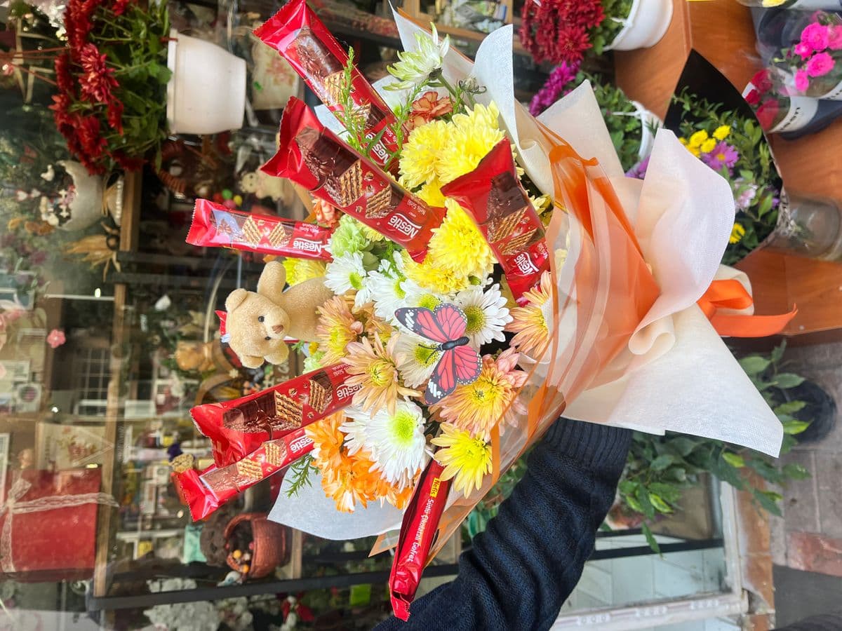 Çikolatalı Ayıcıklı Buket - Küçük Görsel 2