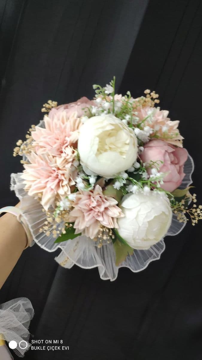 2 Renkli Tüllü Şakayık Model - Küçük Görsel 2