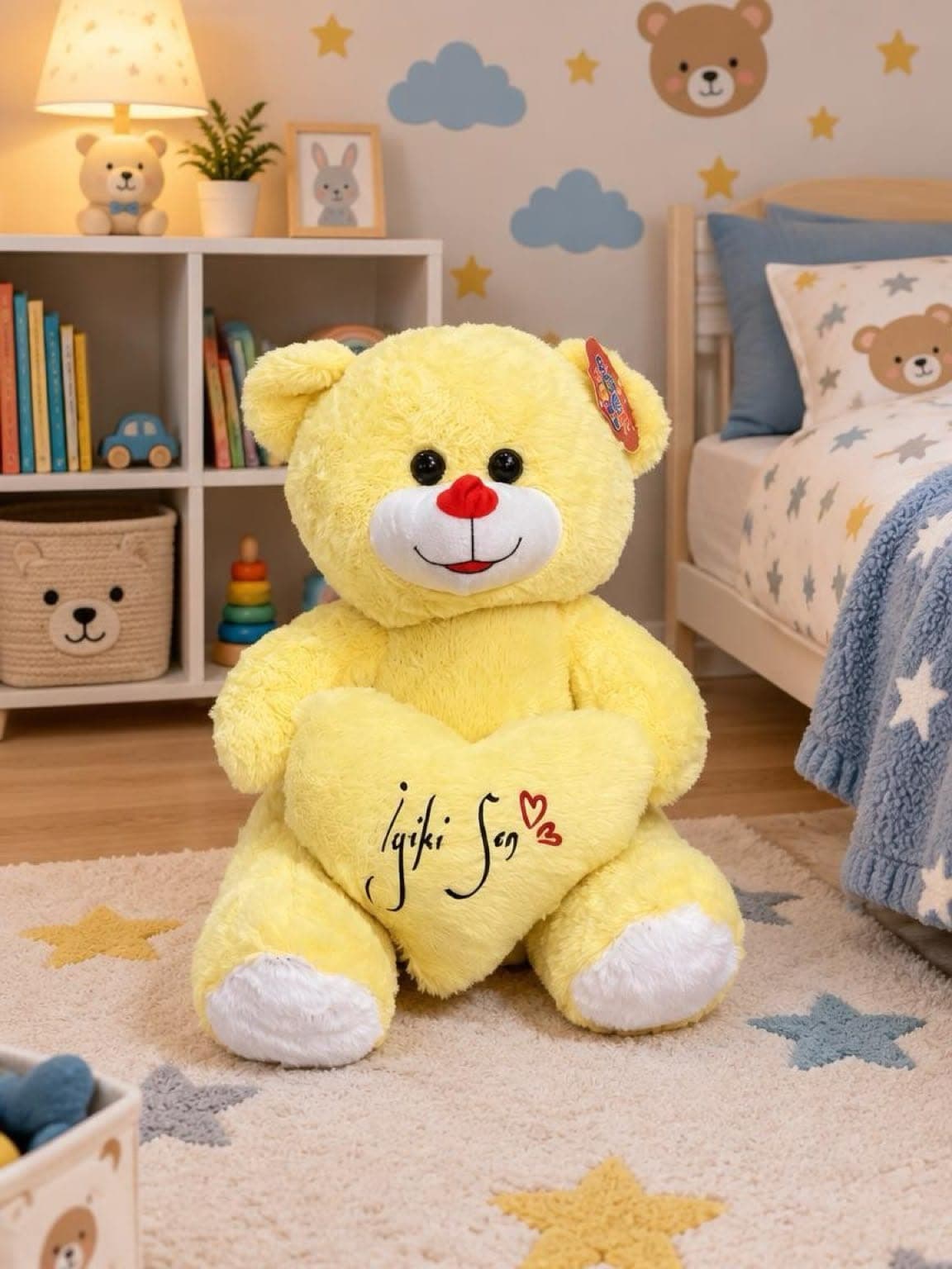 50 cm Sevimli Sarı Ayıcık - Görsel 1