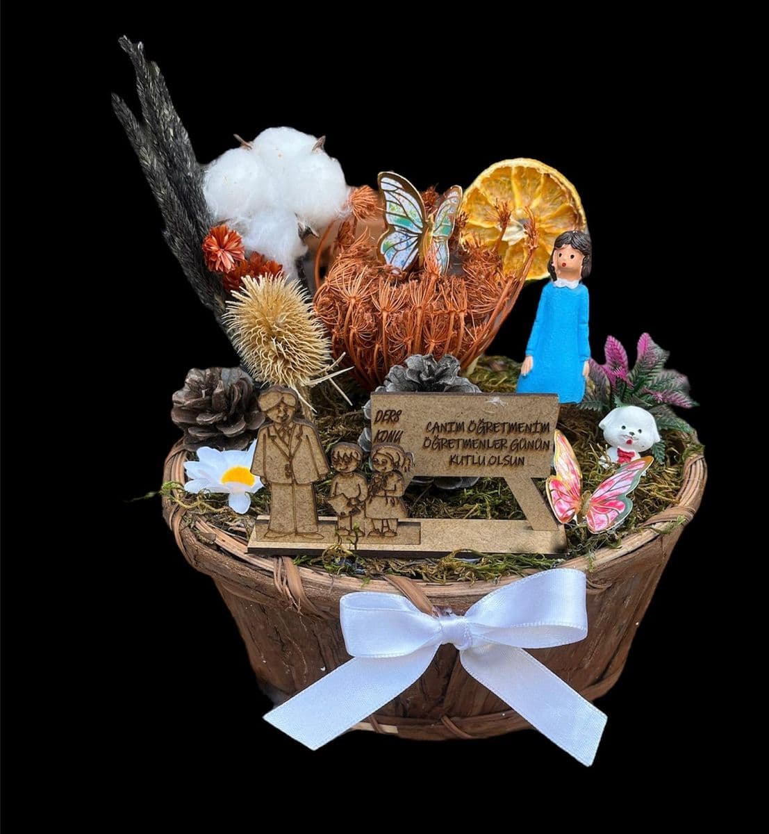24 Kasım Temalı Sepet Teraryum