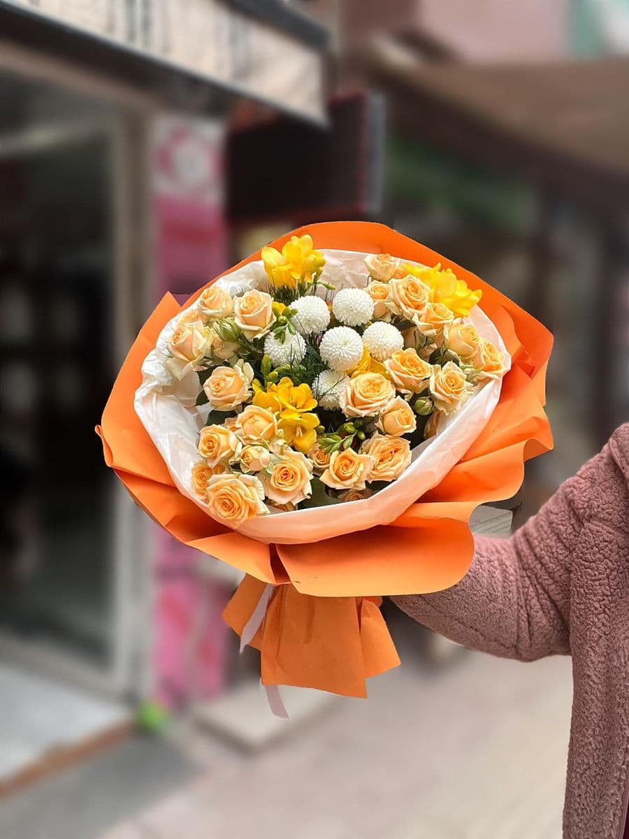 Turuncu Detaylı Çardak Gül Zerafeti - Küçük Görsel 2