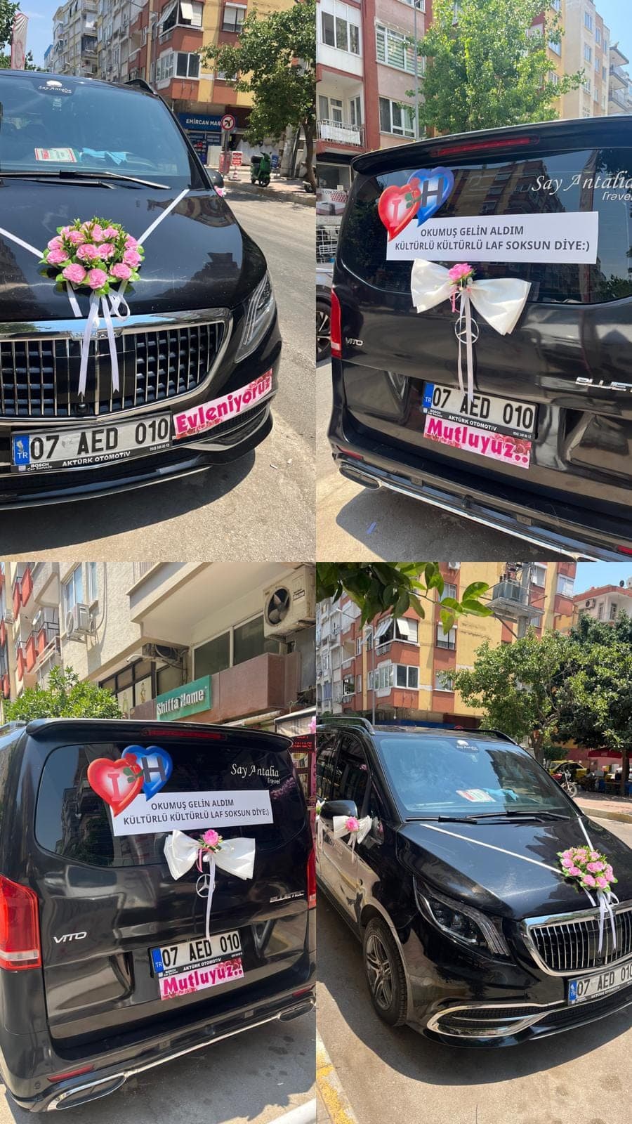 Ekonomik Pembe Çiçek Araç Süsleme - Görsel 1