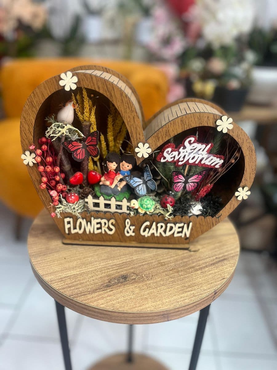 Işıklı Ahşap Teraryum