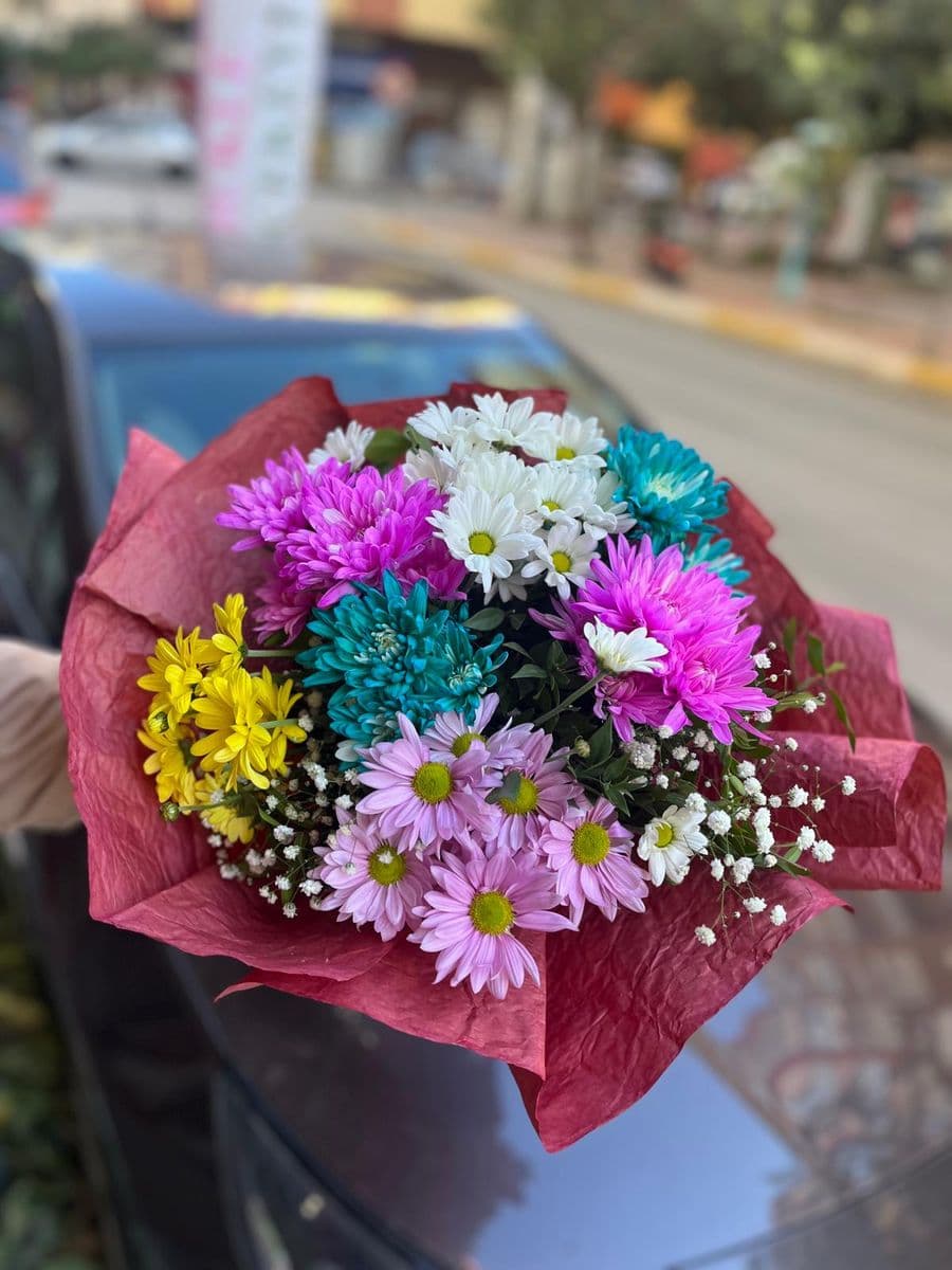 Renkli Kasımpatı Buketi