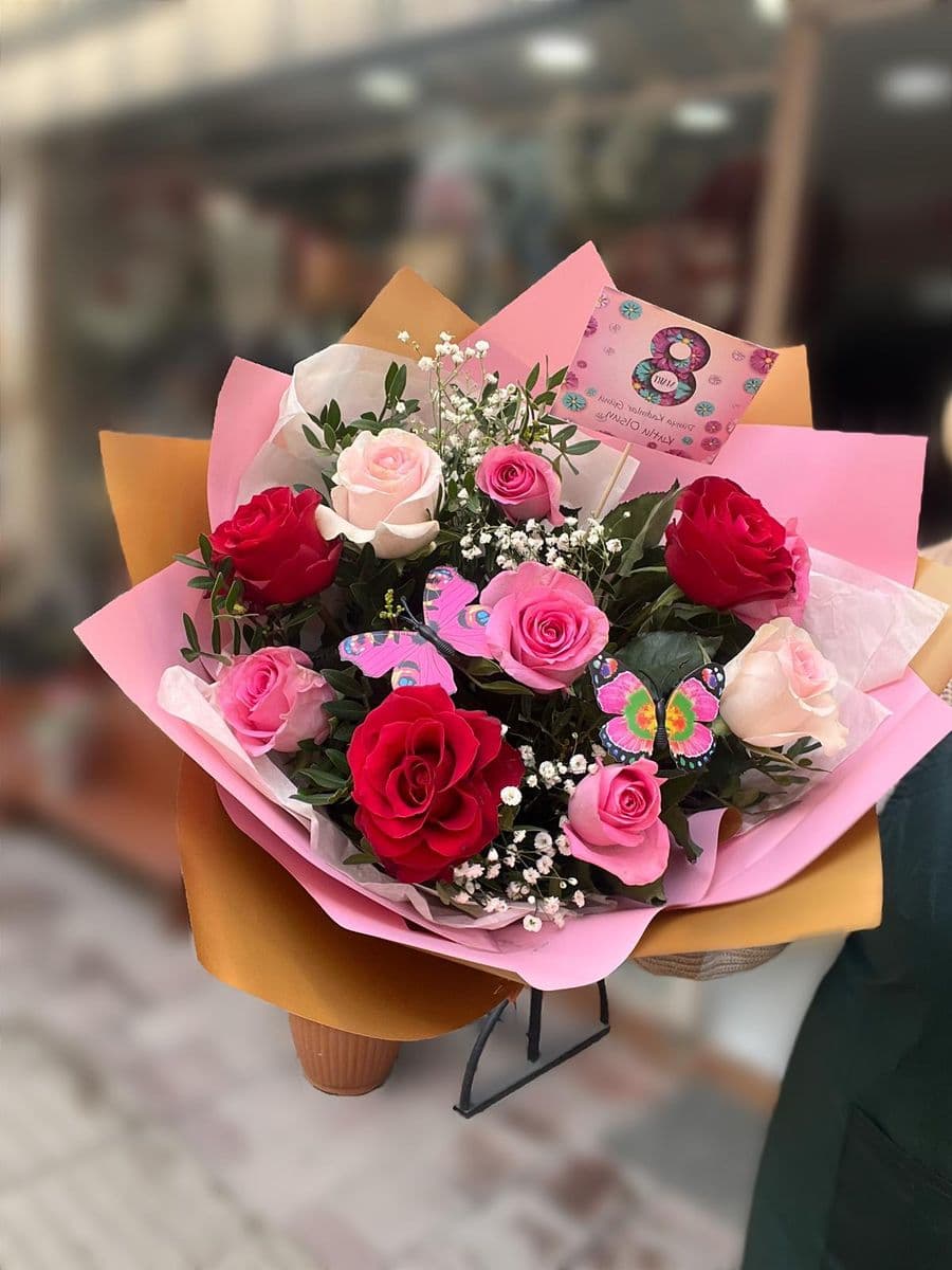 Renkli Gül Zerafeti  - Görsel 1