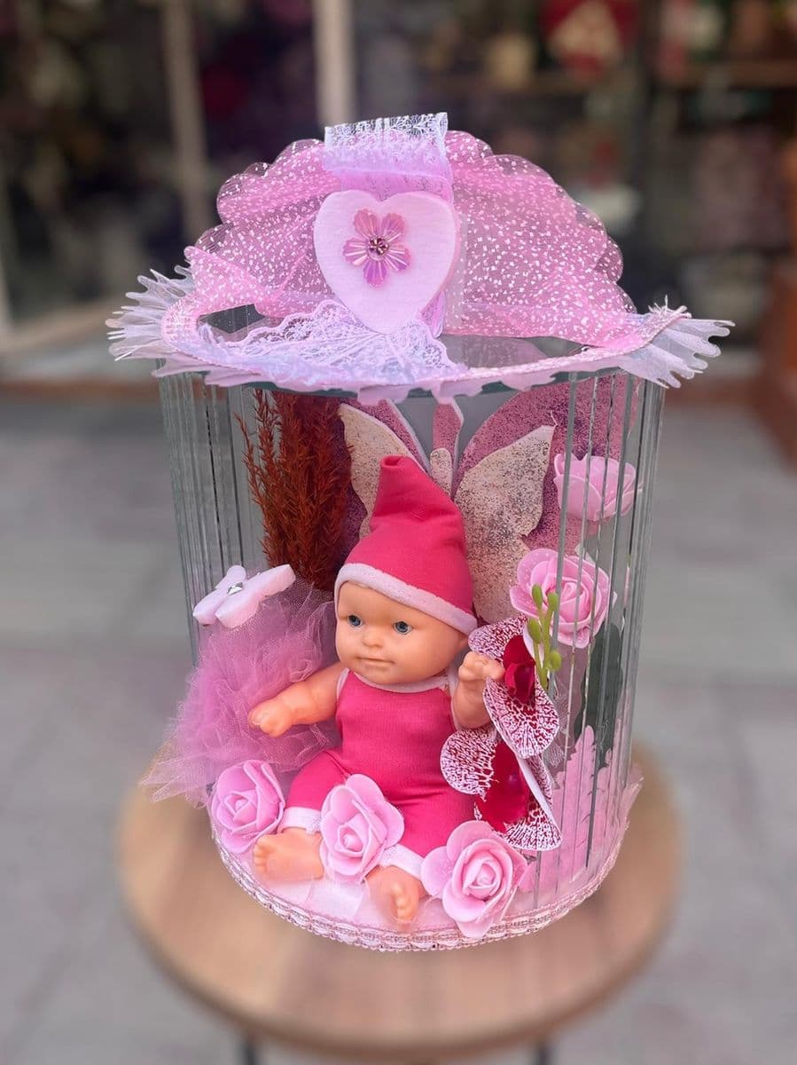 Cam Fanusta Hoşgeldin Kız Bebek