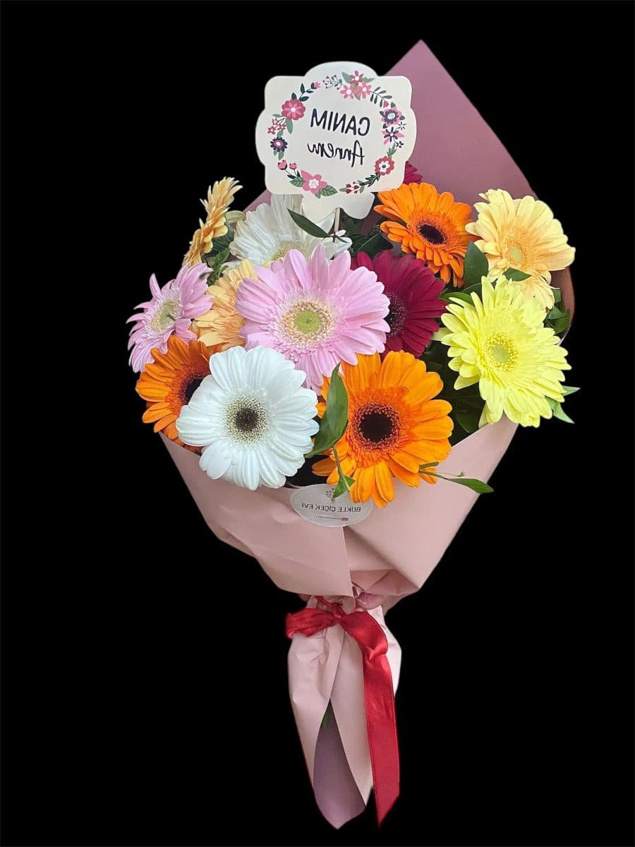 Rengarenk Gerbera Buketi