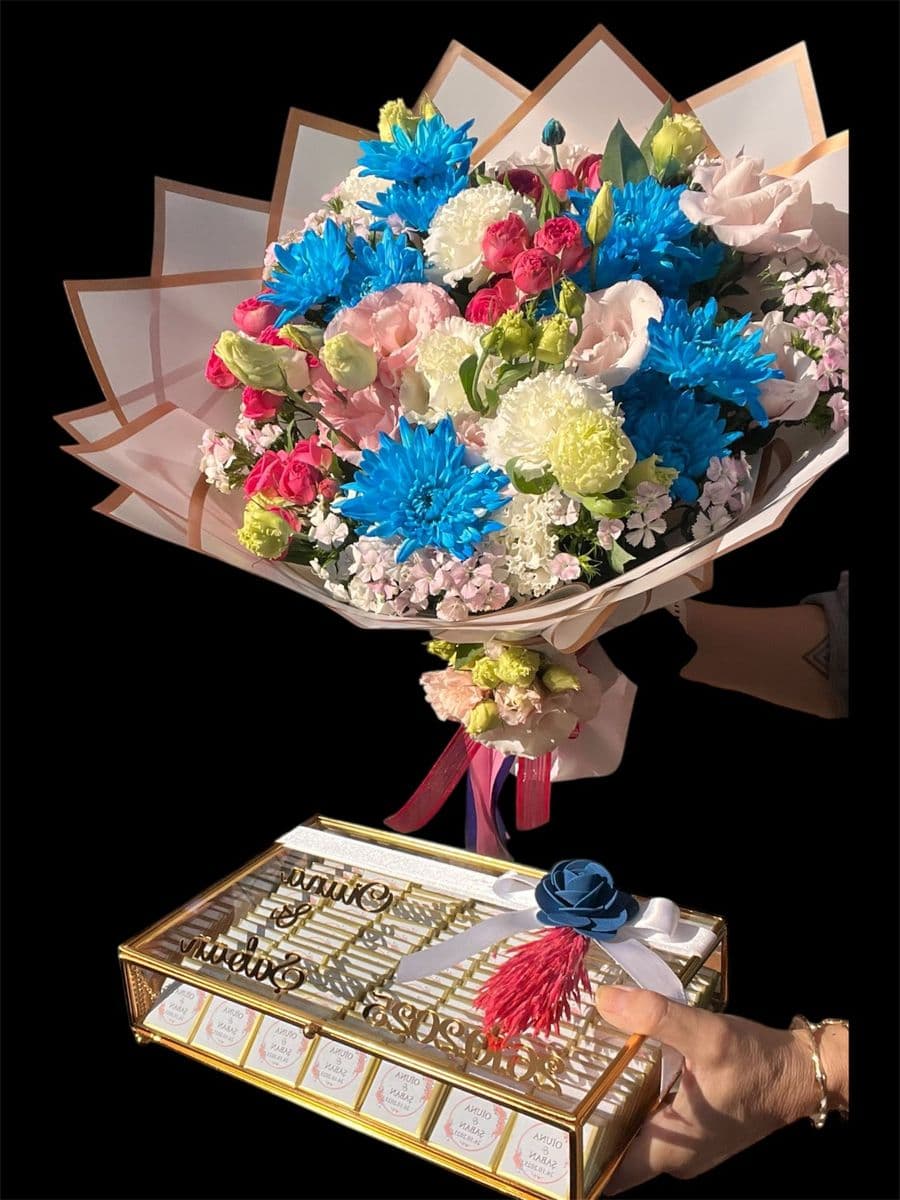 Mavi Krizantem Detaylı İsteme Seti