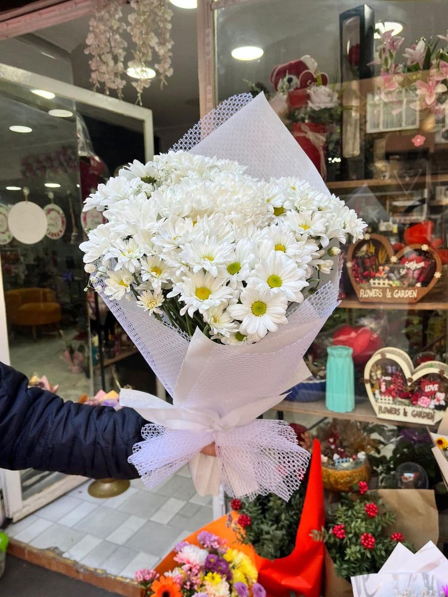 Beyaz Papatya Buketi