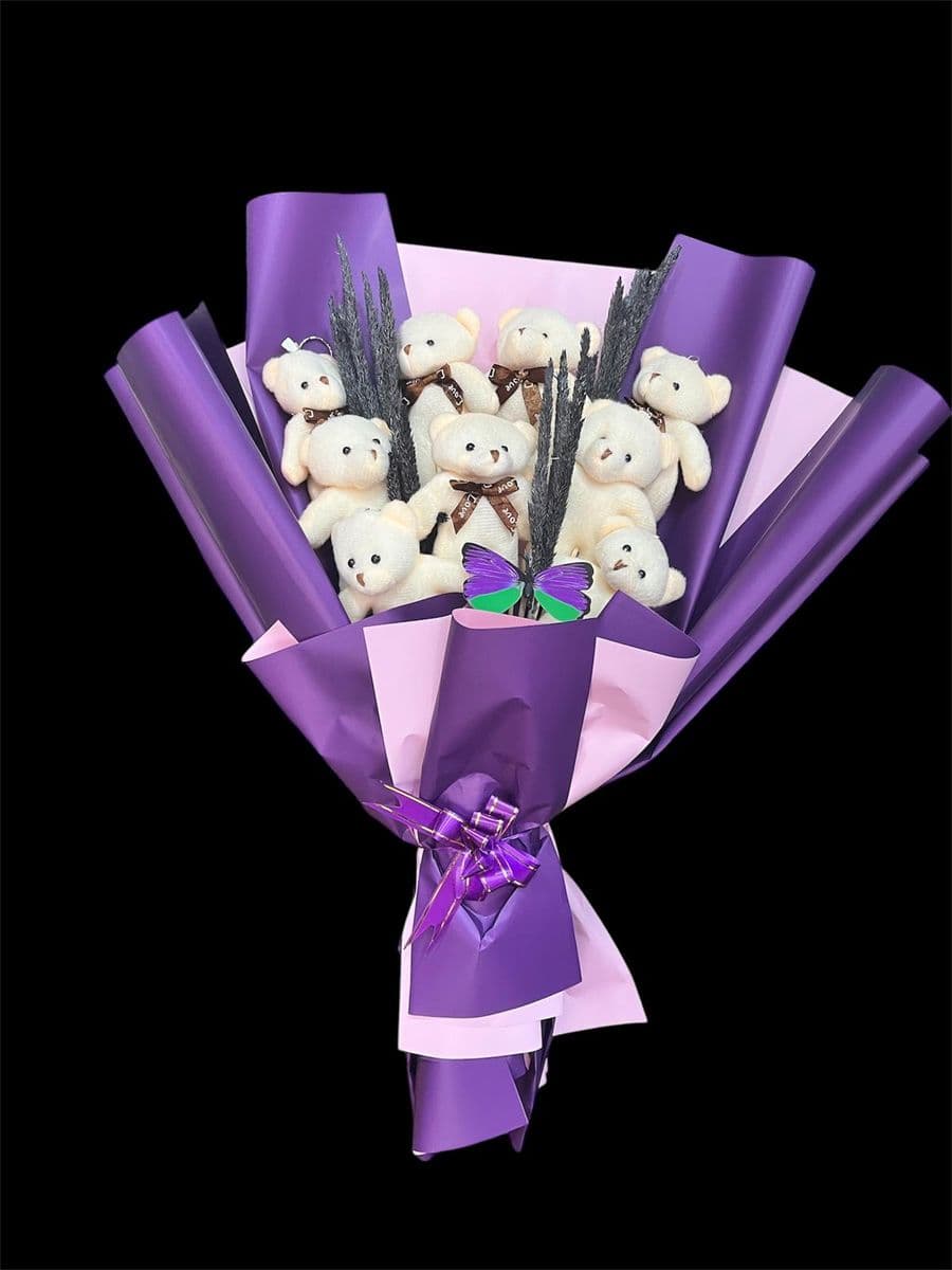 Mor Jelatinde Ayıcık Buketi